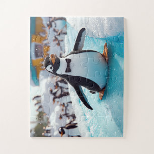 Pingouin en Smoking - Puzzle Glacial
