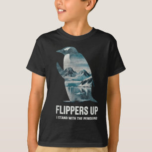 Pingouin Flippers En Haut Je Me Trouve Avec Le Pin
