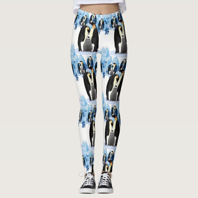 Pingouin Leggings de Noël (Devant)