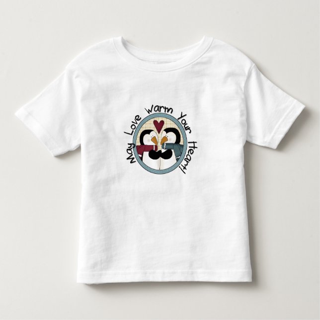 Pingouin Love T-shirts et cadeaux de vacances (Devant)