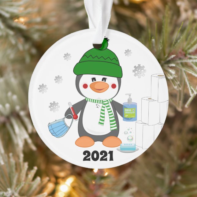 Pingouin mignon 2020 Covid Christmas Tree (Arbre)