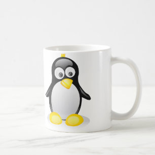 Pingouin mignon - tasse de café blanc