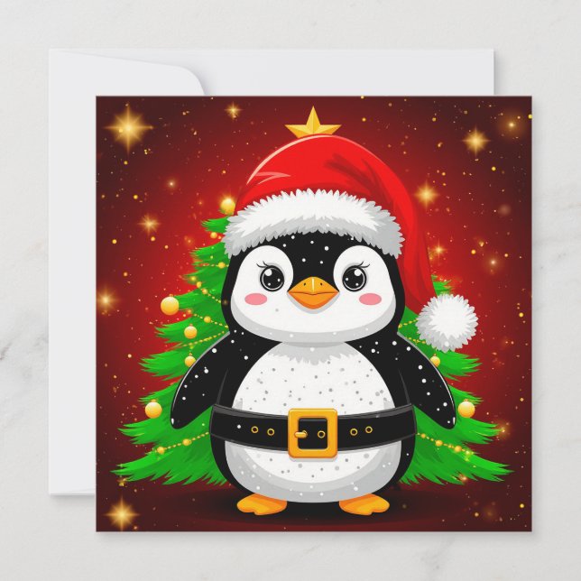 🎄 Pingouin Père Noël Arbre de Noël Vacances Amusa (Devant)