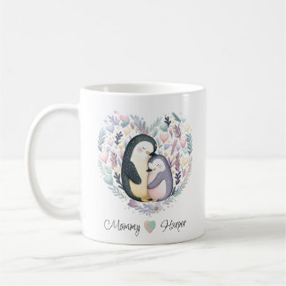 Pingouin personnalisé amour Mug