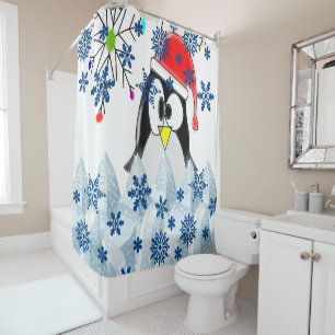 Pingouin rideau de douche