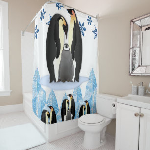 Pingouin rideau de douche