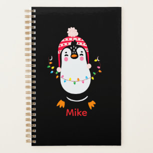 Pingouin scintillant avec lumières de Noël