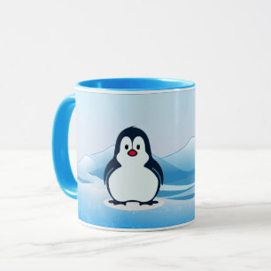 Pingouin sur Frigid Paysage Design Café Mug