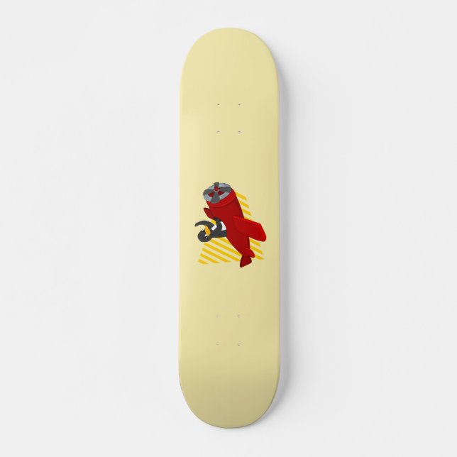 Pingouin volant dessin animé skateboard (Devant)