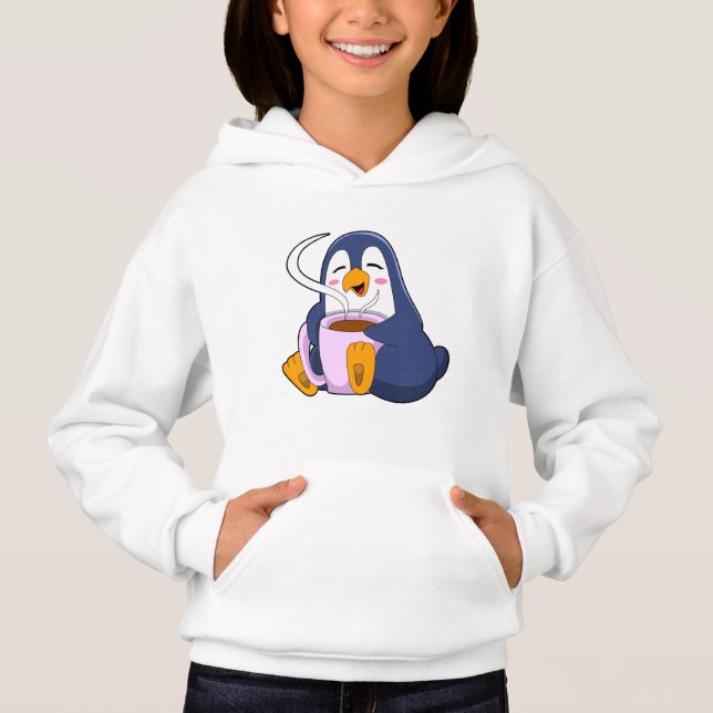 Pingouin with Cup of Coffee (Devant)
