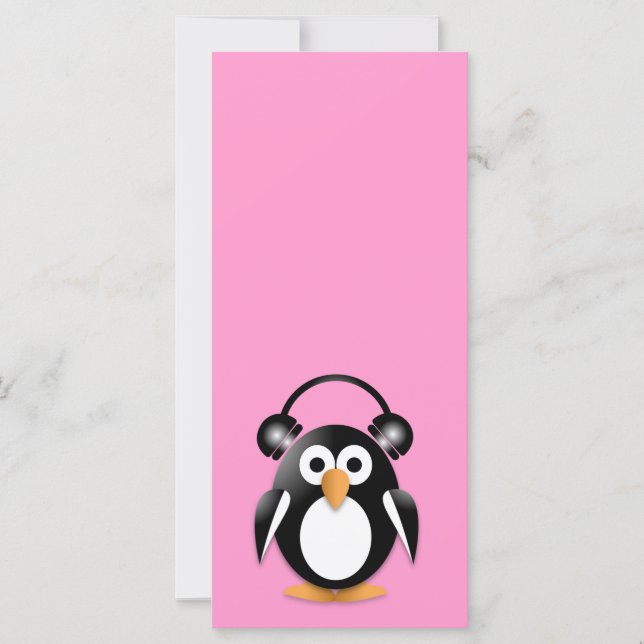 Pingouin with headphones (Devant)