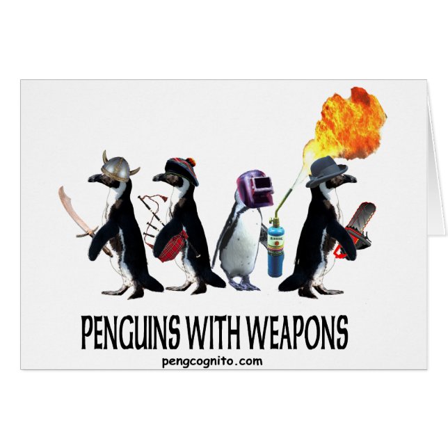 pingouins avec des armes (Devant horizontal)