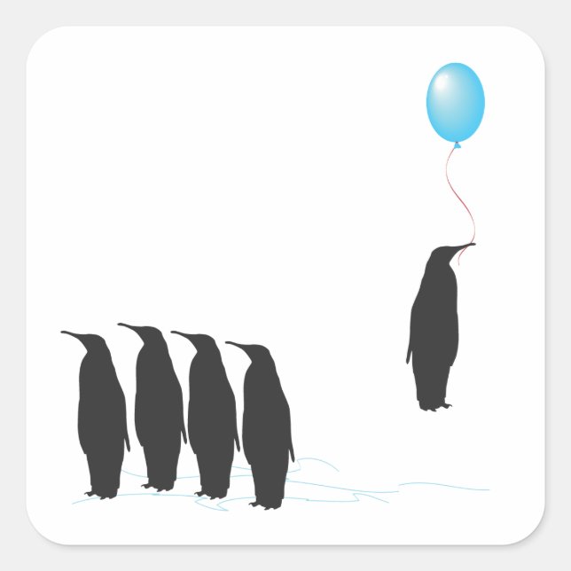 Pingouins avec stickers ballon (Devant)