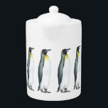Pingouins de l'empereur Théâtre<br><div class="desc">Pingouin empereur : un gros pingouin du genre Aptenodytes. Une parade d'entre eux tourne autour de cette tasse. Choisissez entre une tasse de porcelaine osseuse, une tasse expresso ou une tasse jumbo. Une théière ludique mais élégante. Paire-le avec une tasse ou deux assorties pour un cadeau sucré et décalé de...</div>