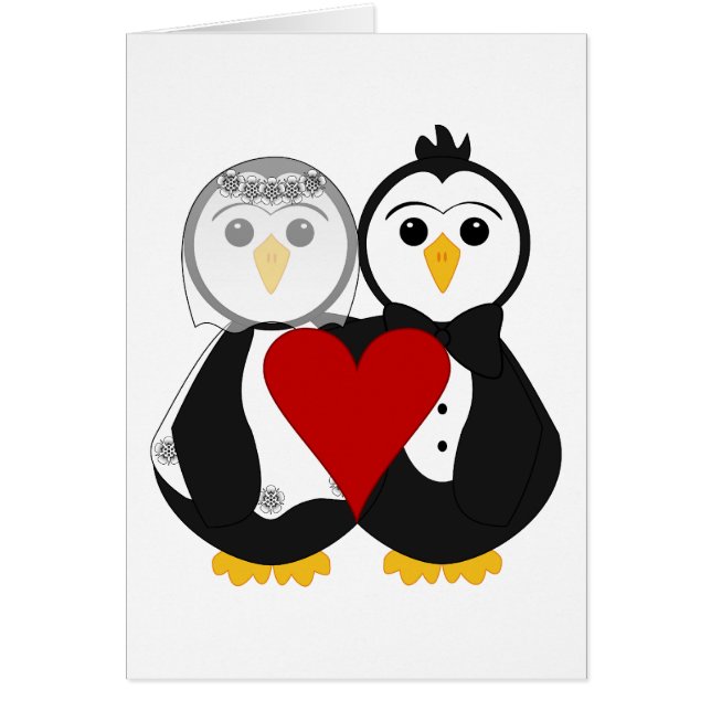 Pingouins mariés amoureux (Devant)