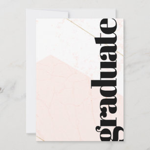 Pink Aesthétique Photo Faire-part diplômée