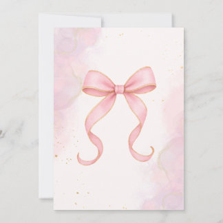 Pink and Gold Baby Shower Invitation