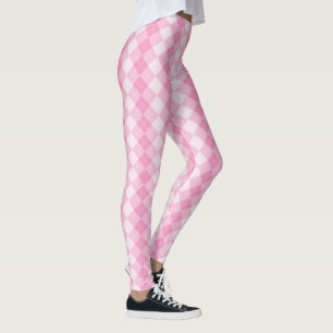 Pink Argyle Leggings