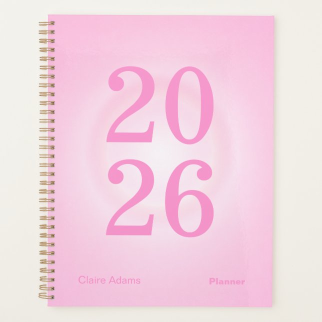 Pink Aura Big Year Planner (Devant)