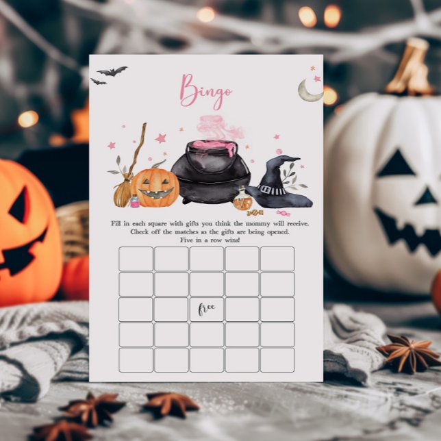 Pink Baby brasse Baby shower Bingo Jeu (Baby is Brewing Baby Shower Bingo Game)