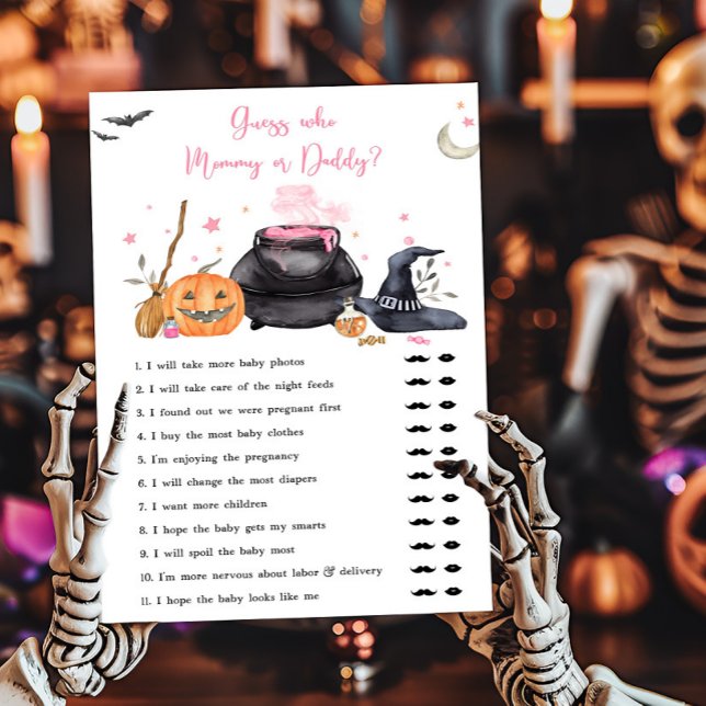 Pink Baby est en train de brasser Devinez qui mama (Baby is Brewing Baby Shower Guess who Mommy or Daddy Game)