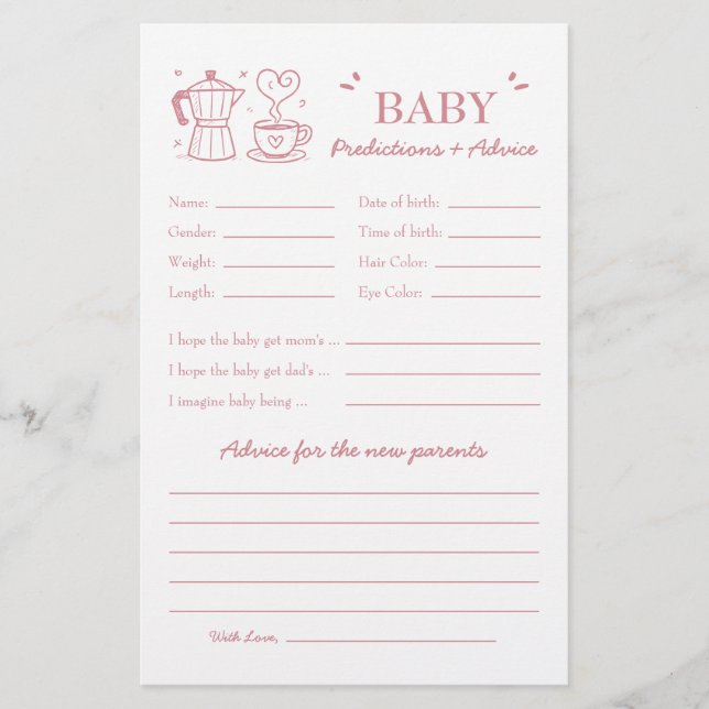 Pink Baby Is Brewing Coffee Predictions and Advice (Devant)