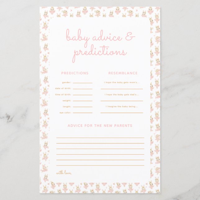 Pink Ballerina Famille Traditions & Prédiction Jeu (Devant)