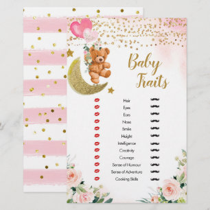 Pink Bearly Baby Traits Jeux Douche