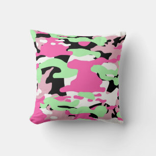 Pink Blings Camo Lance Oreiller
