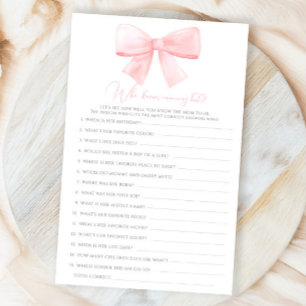 Pink Blush Pastel Bow Qui Connaît Mommy Meilleur J