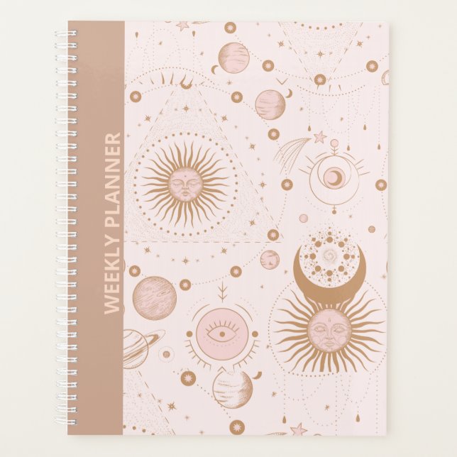 PINK BOHO CONCEPTION PLANNER HEBDOMADAIRE (Devant)