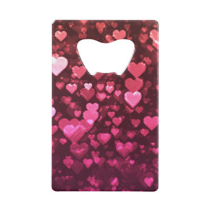Pink Bokeh Hearts papier peint Arrière - plan numé