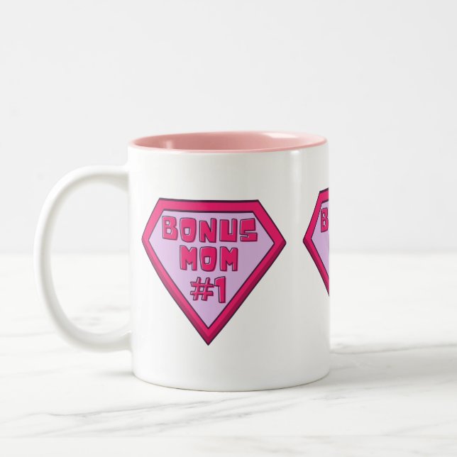 Pink Bonus Maman #1 Fête des Mères Mug à café à de (Gauche)