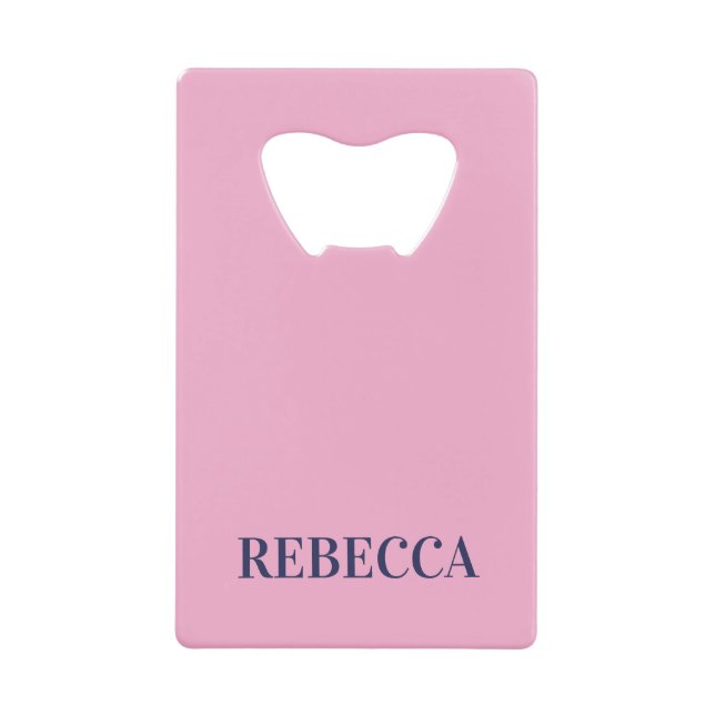 Pink Bottle Opener Custom Text Bar Key Gift Tool (Devant)