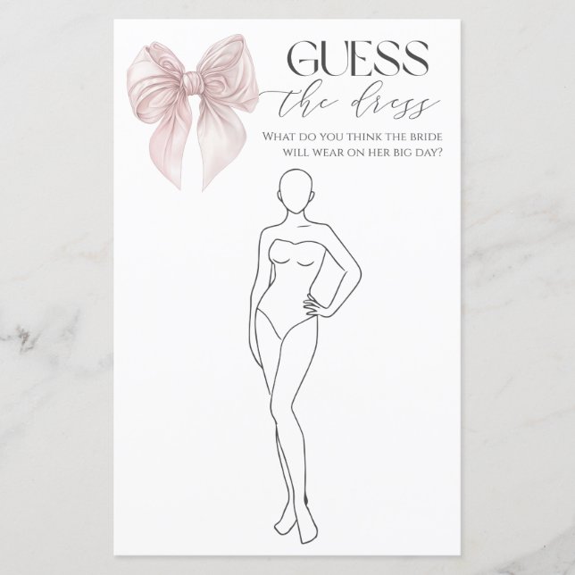 Pink Bow Devine Le Jeu De Mariage De Robe (Devant)