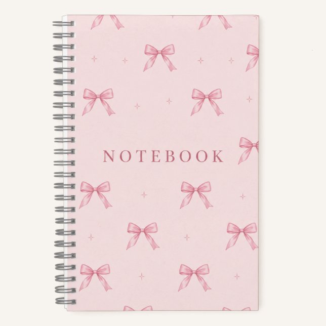 Pink Bow Notebook – A5 Dotted Journal (Recto)