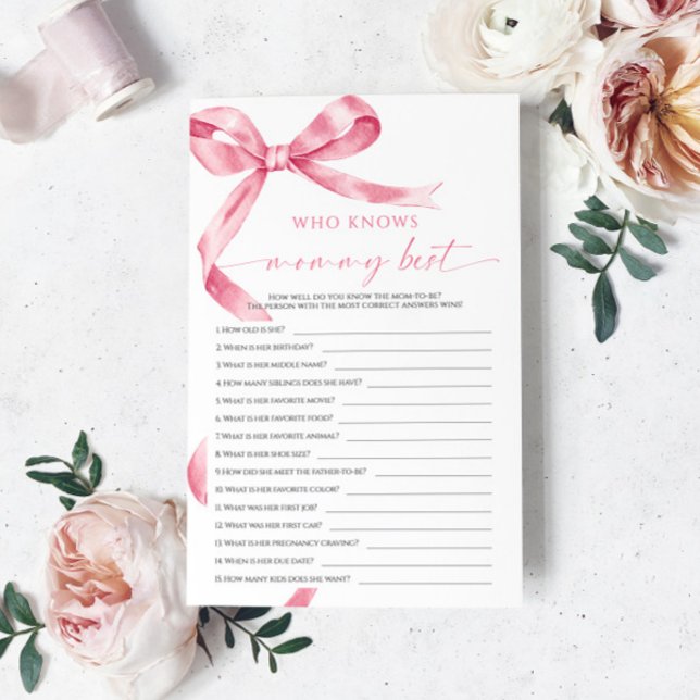 Pink Bow Qui Connaît Mommy Meilleur Jeu (Créateur téléchargé)