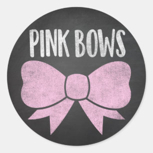 Pink Bows ou Free Thers sexe révéler autocollants