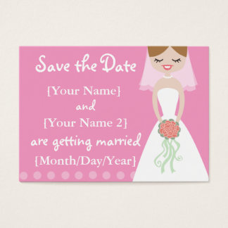 Pink Bride Enregistrer les cartes de dates