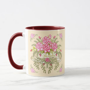 Pink Bride tasse de mariage personnalisée