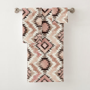 Pink Brown Cowgirl Southwestern Tribal
