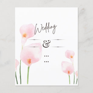 PINK CALLA MENTIONNE PHOTO OVERLAY MARIAGE INVITE