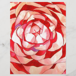 Pink Camellia abstract art painting original