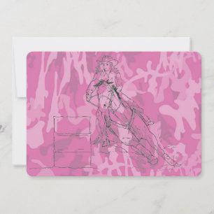 Pink Camo Barrel Racer
