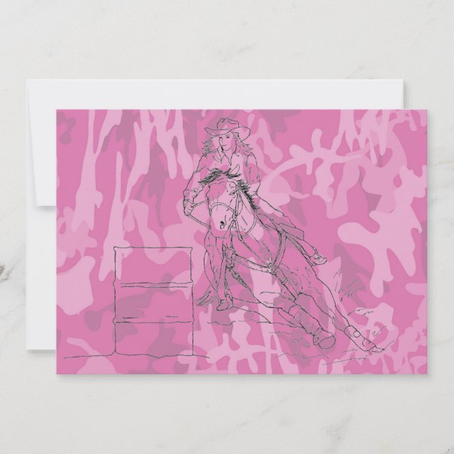Pink Camo Barrel Racer (Devant)