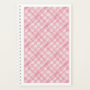 PINK CHECK QUILT 5.5x8.5 Planificateur / Calendrie