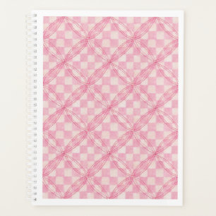 PINK CHECK QUILT 8.5x11 Planificateur / Calendrier