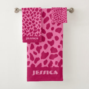 Pink Cheetah Imprimer tendance y2k Retro Nom esthé