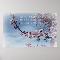 Pink Cherry Blossom Flowering Tree Poster