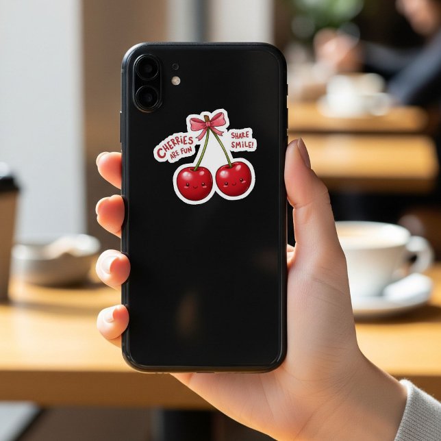  Pink Cherry Coquette Sticker | Girly Kindle  (Créateur téléchargé)